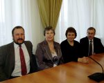 Палеонтологи на встрече с Р.А. Кокшаровым, мэром г. Кунгура