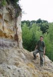 Обнажение верхнемеловых отложений около поселка Хаузет (Бельгия)