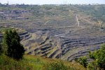 Южная стенка Коркинского карьера.