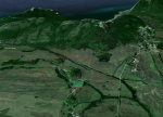 Google Earth вид юго-запада Байдарской долины