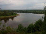 Местонахождение Каргорт - общий вид на р. Сысола